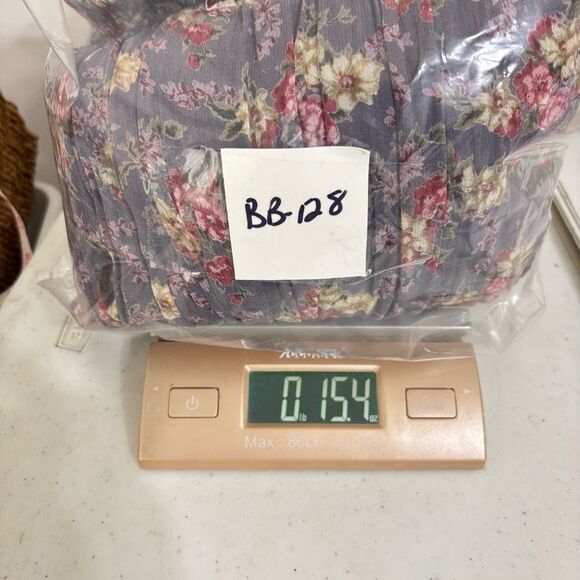 Vintage Micro Floral Pleated Maxi Skirt Small Purple Pink Boho Cottagecore Fairy - Picture 11 of 11